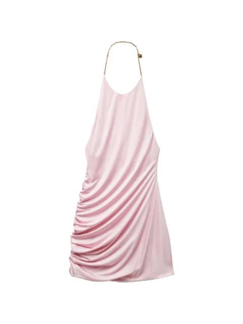 viscose-jersey draped mini dress by VERSACE