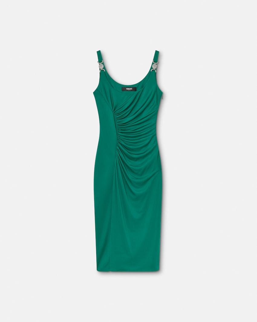 viscose-jersey midi dress by VERSACE