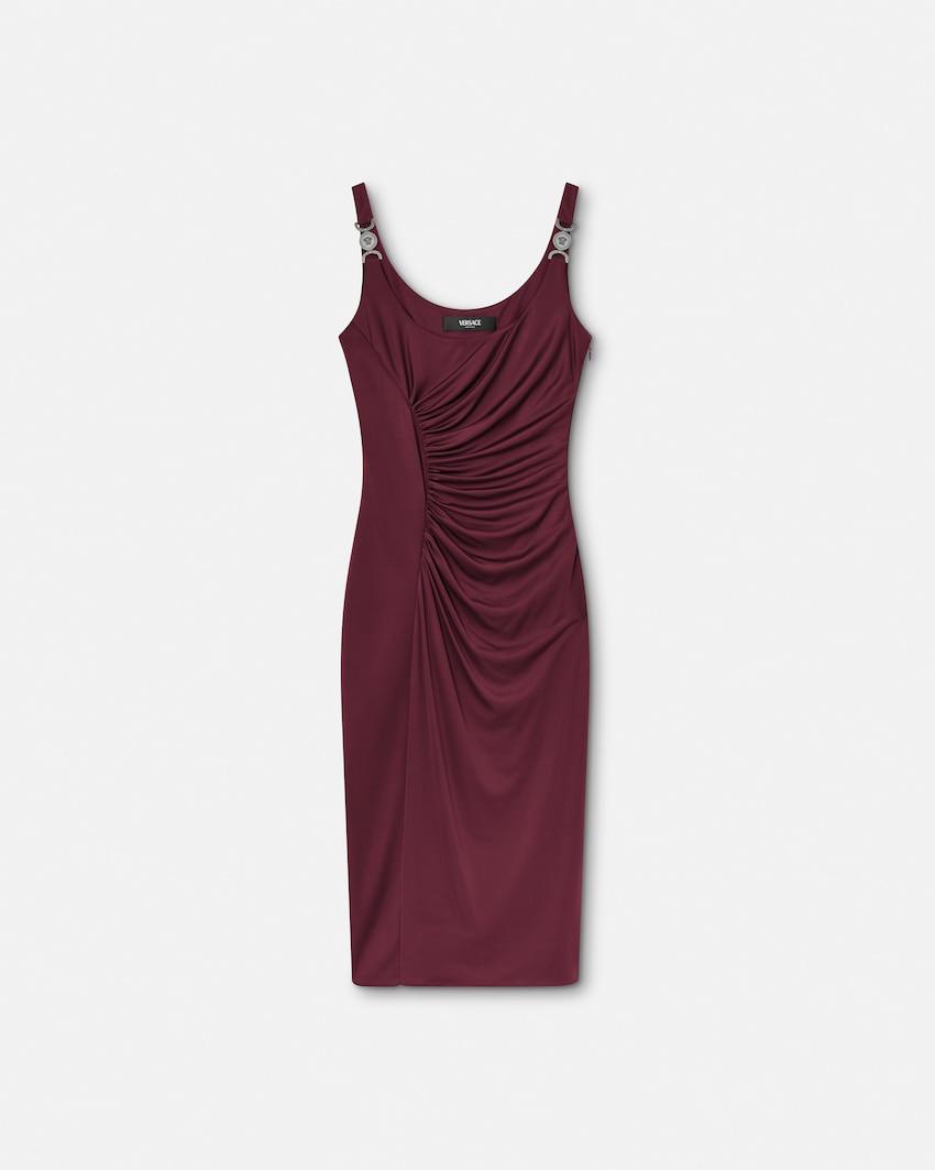 viscose-jersey midi dress by VERSACE