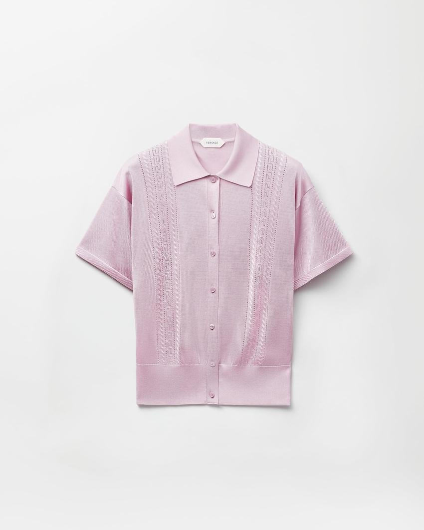 viscose knit polo by VERSACE
