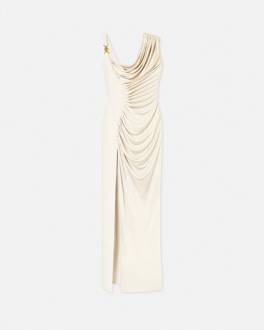 viscose liquid jersey draped gown by VERSACE