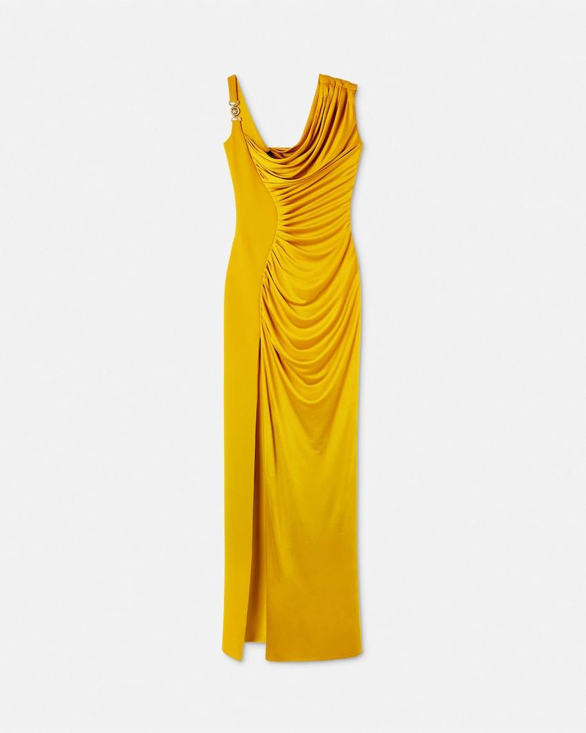 viscose liquid jersey draped gown by VERSACE