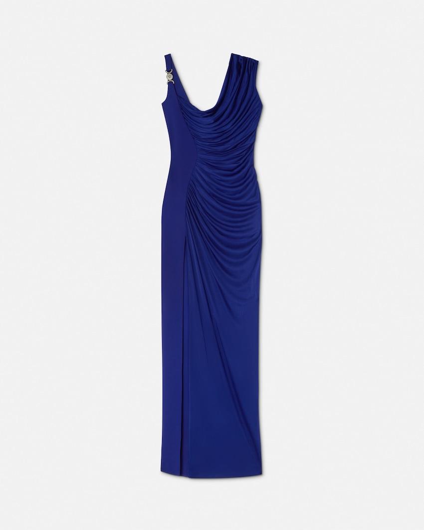 viscose liquid jersey draped gown by VERSACE