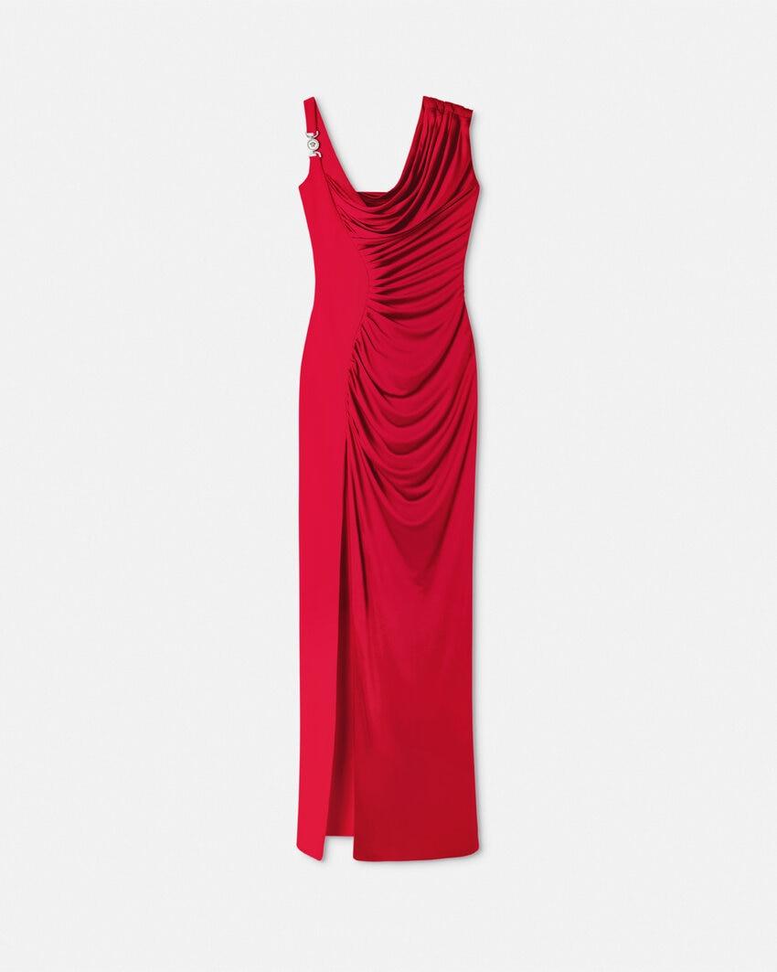 viscose liquid jersey draped gown by VERSACE