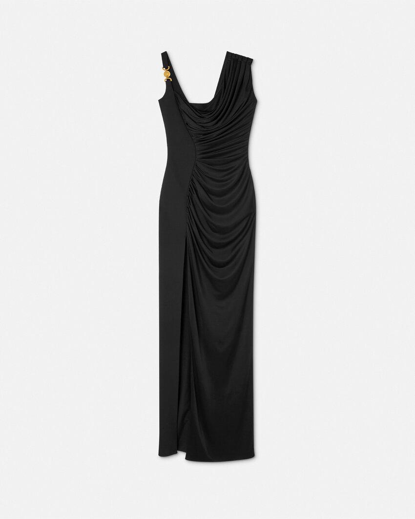viscose liquid jersey draped gown by VERSACE