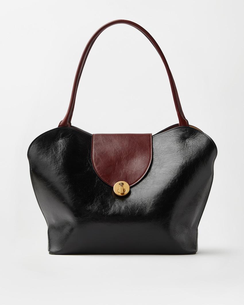 vivian large leather shoulder bag by VERSACE