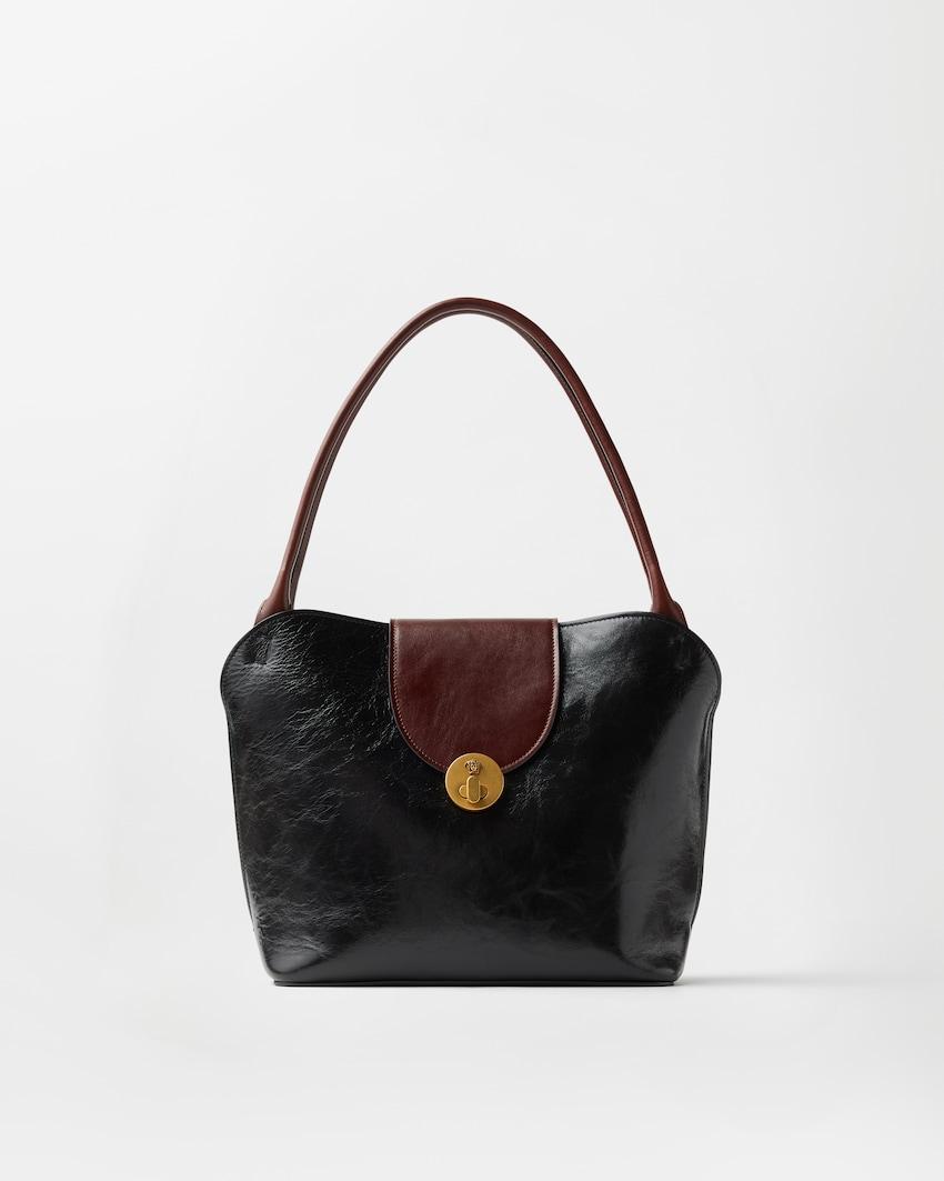 vivian leather shoulder bag by VERSACE