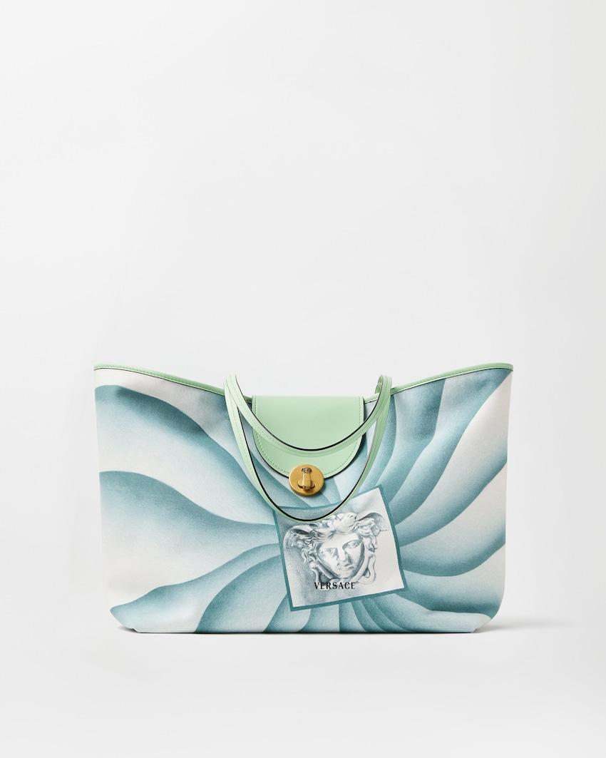 vivian printed large canvas tote by VERSACE
