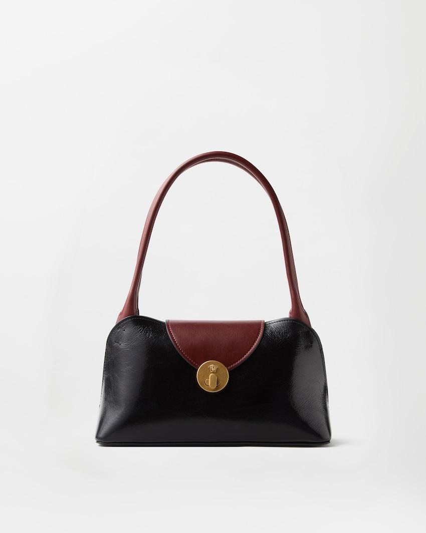 vivian small leather eastwest shoulder bag by VERSACE