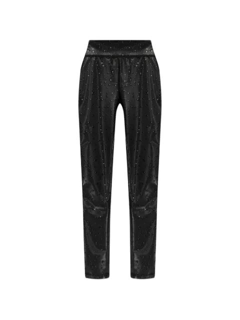 water drop-print leggings by VERSACE
