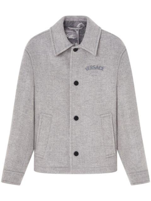 wool-blend blouson jacket by VERSACE