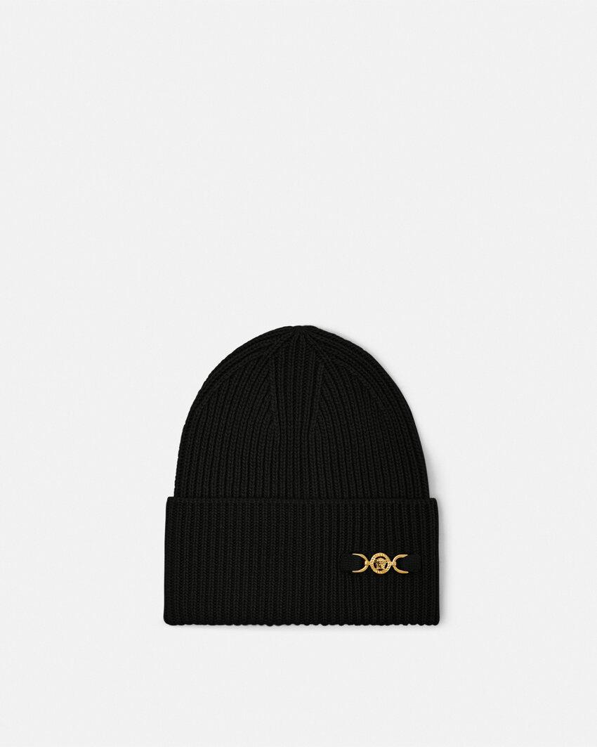 wool-cashmere knit beanie by VERSACE