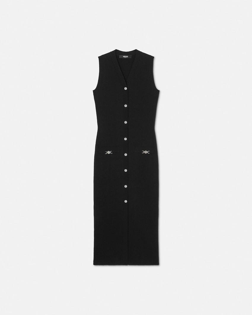 wool-cashmere knit maxi dress by VERSACE