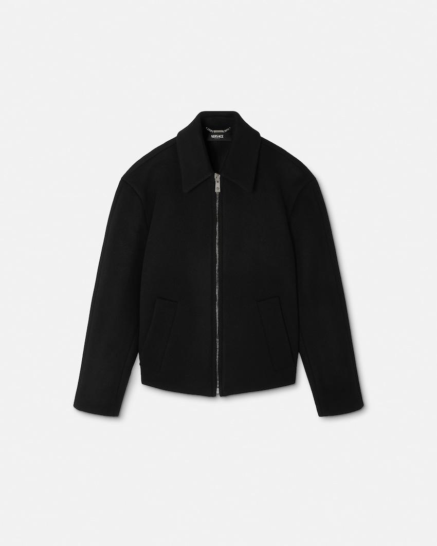 wool-cashmere zipped blouson by VERSACE