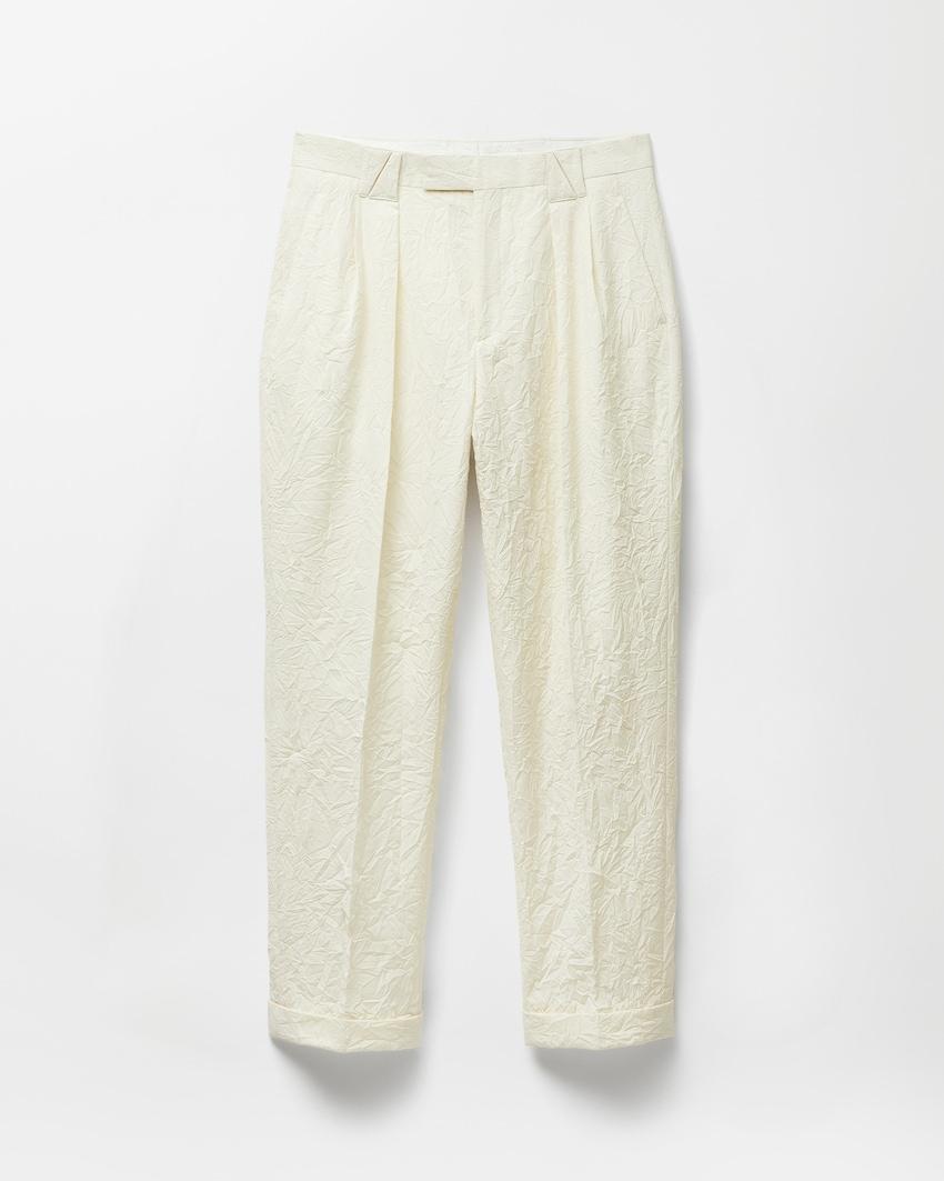 wool creased formal pants by VERSACE