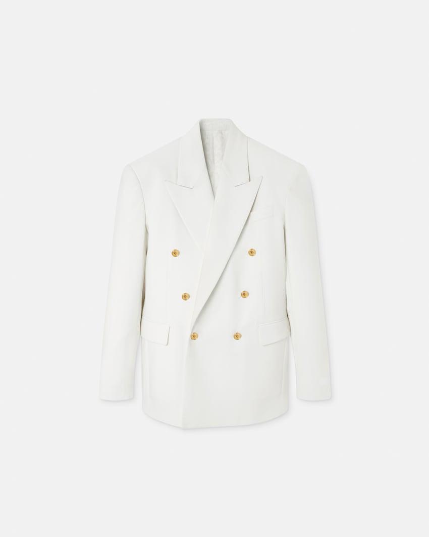 wool double-breasted blazer by VERSACE
