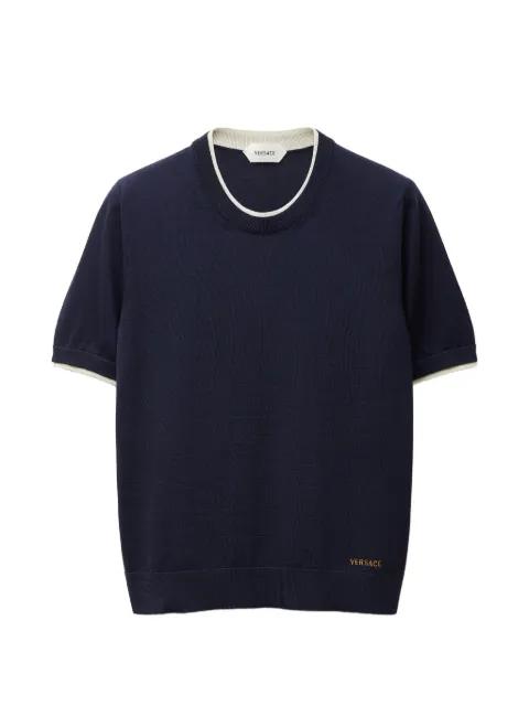 wool knit T-shirt by VERSACE