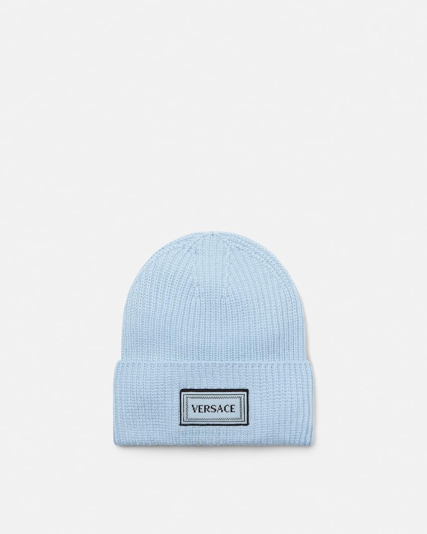 wool knit beanie by VERSACE