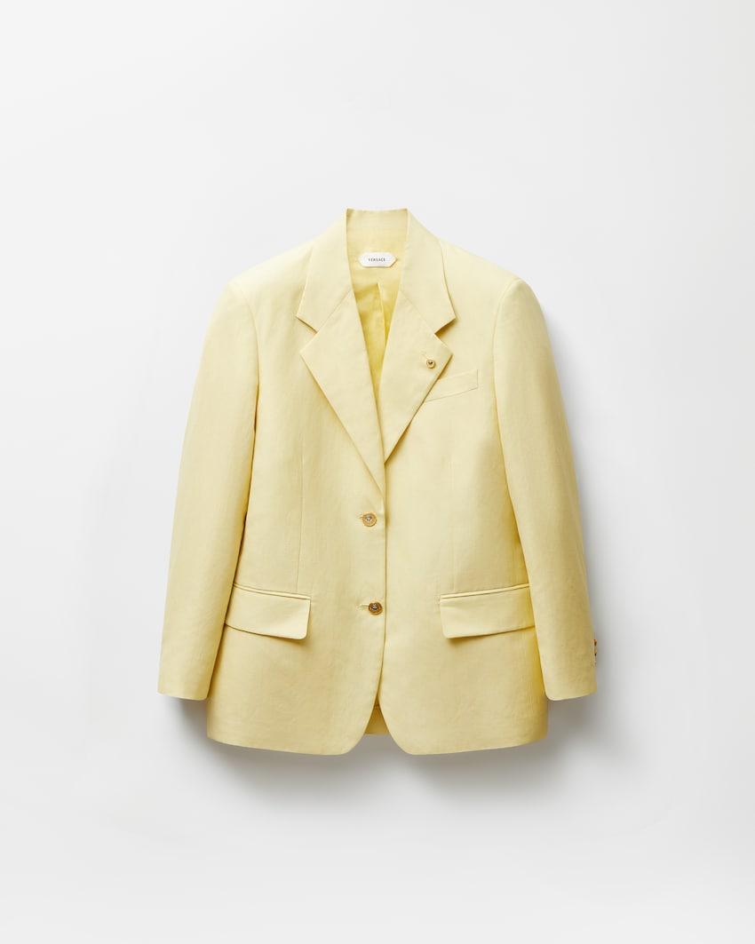wool-linen blazer by VERSACE
