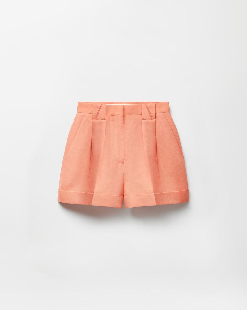 wool-linen shorts by VERSACE