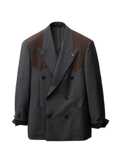 wool-mohair boxy blazer by VERSACE
