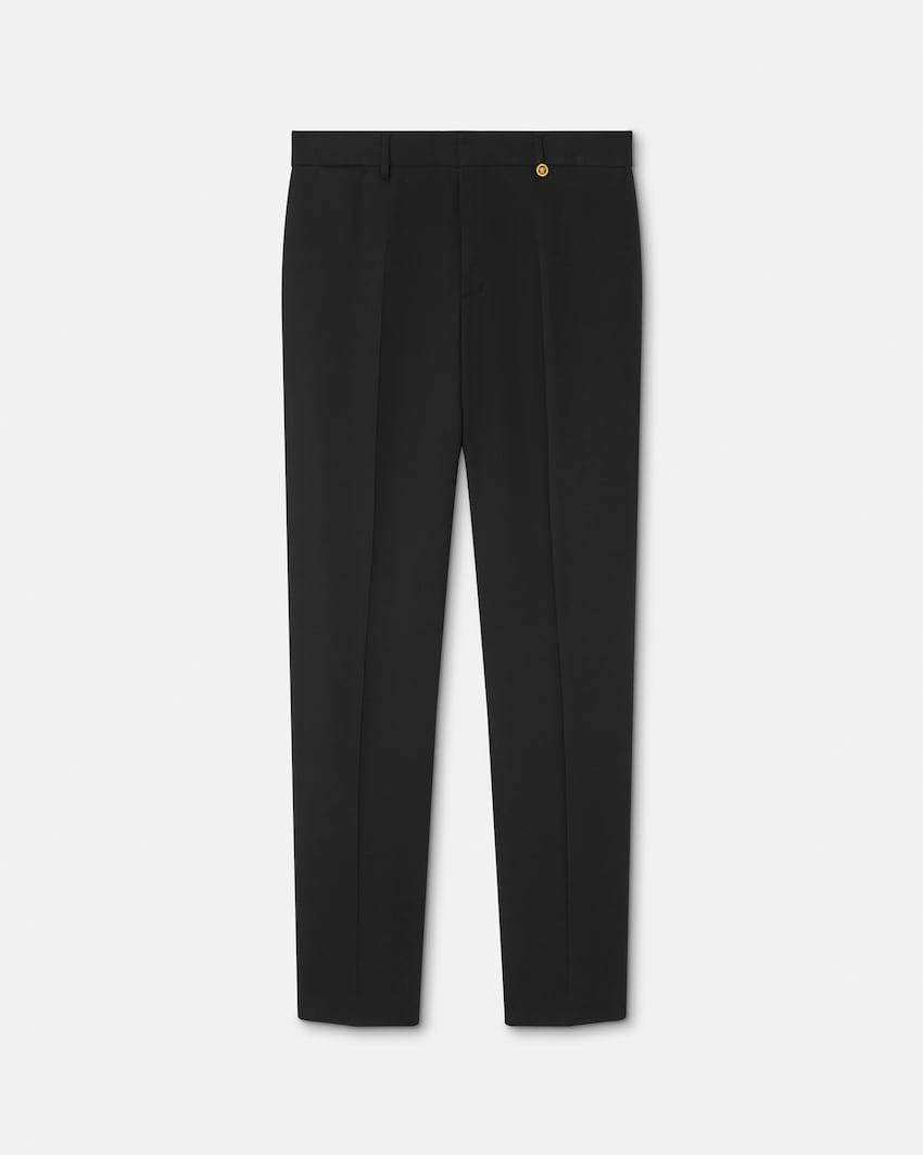 wool tapered formal pants by VERSACE
