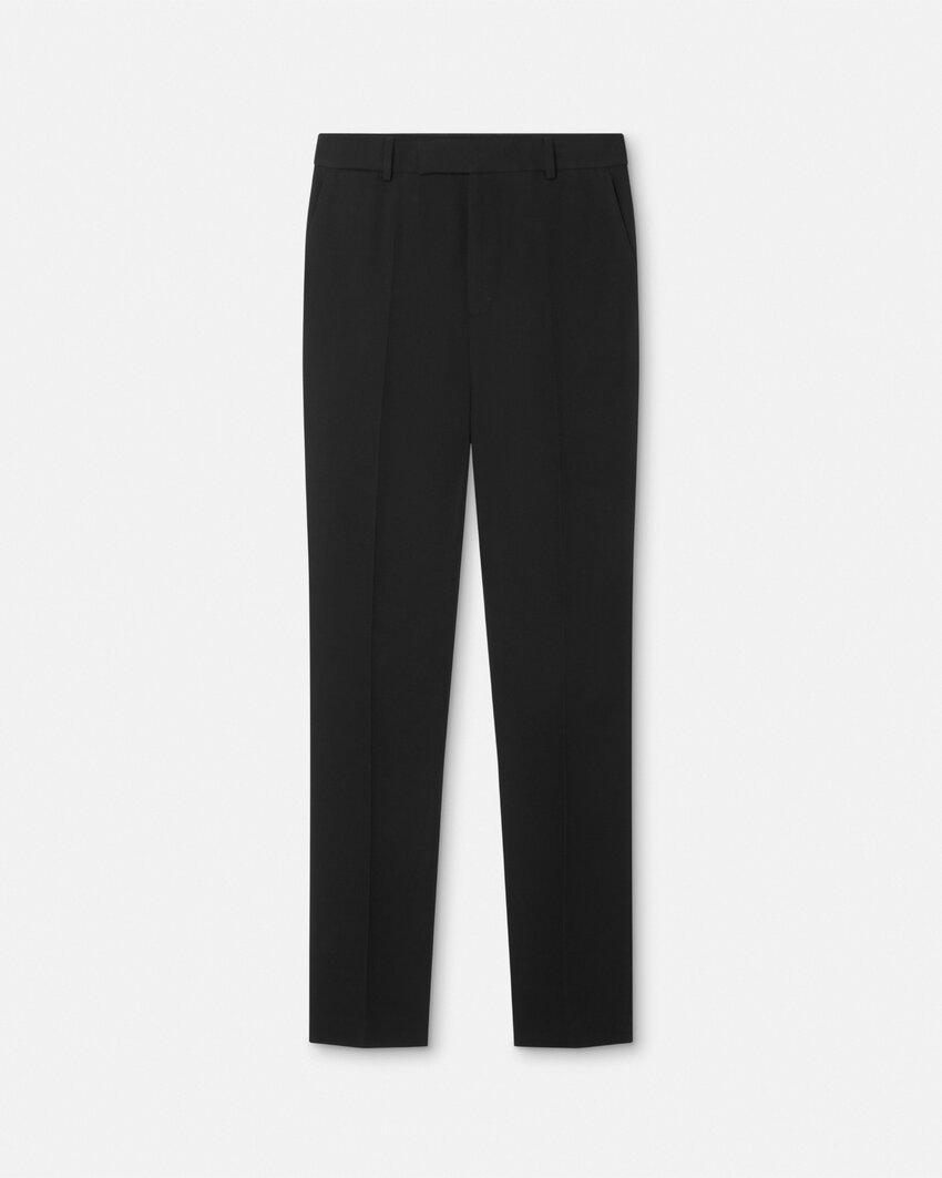wool tapered formal pants by VERSACE