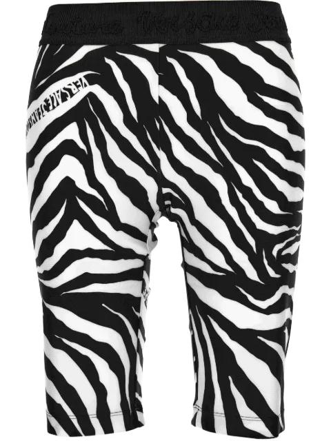 zebra-print shorts by VERSACE