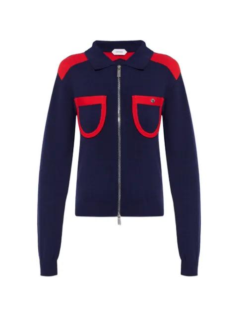 zip collared cardigan by VERSACE