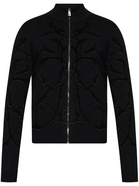 zip-up cardigan by VERSACE
