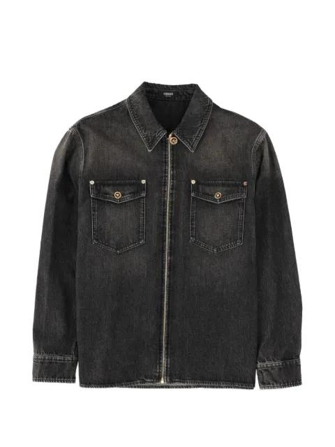 zip-up denim jacket by VERSACE