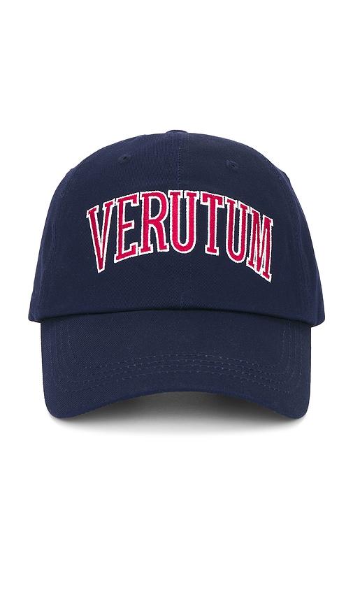 VERUTUM Lettering Cap in Blue by VERUTUM