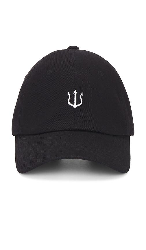 VERUTUM Trident Symbol Logo Cap in Black by VERUTUM