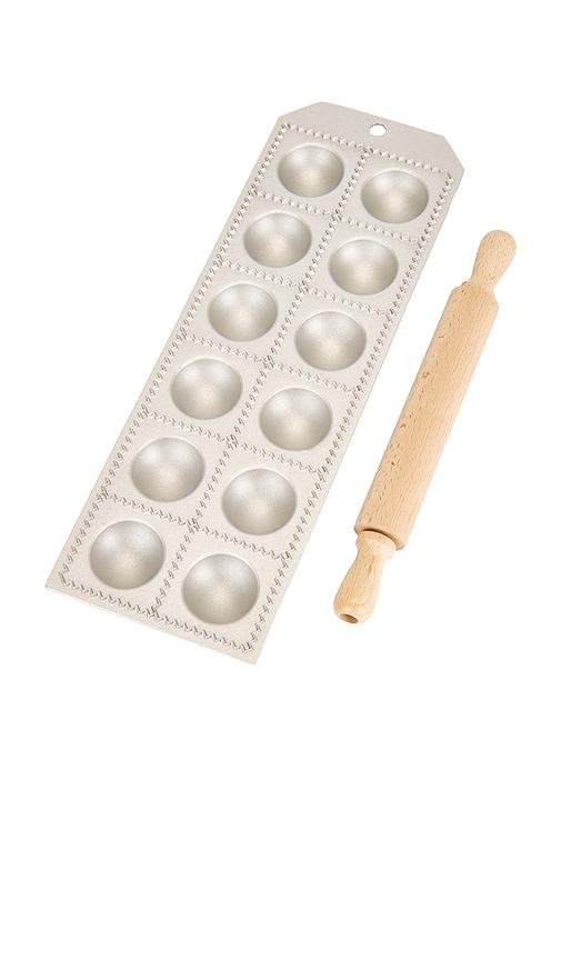 Verve Culture Ravioli Mold in Metallic Silver by VERVE CULTURE