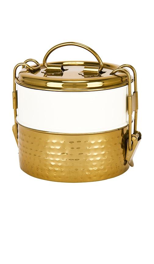 Verve Culture Tiffin 2 Layer Lunch Box in Metallic Bronze by VERVE CULTURE