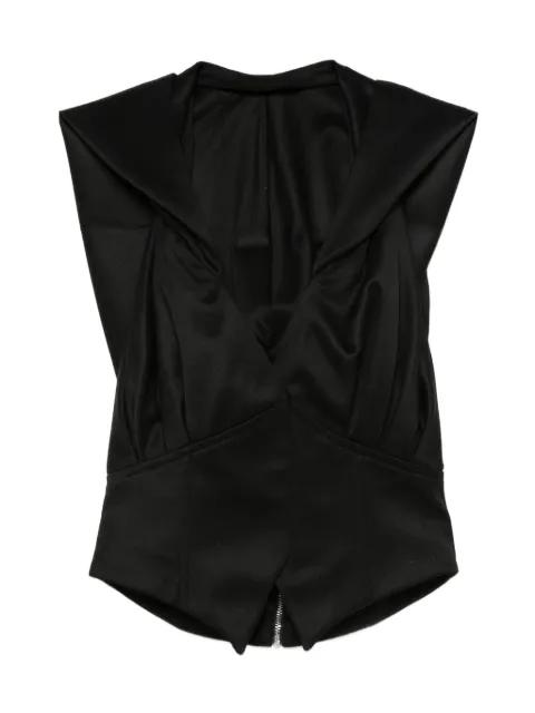 corset-detail blouse by VESTIAIRE D'UN OISEAU LIBRE