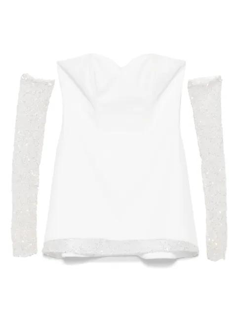 embellished off-the-shoulder dress by VESTIAIRE D'UN OISEAU LIBRE