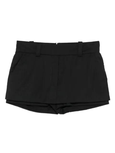 layered wool shorts by VESTIAIRE D'UN OISEAU LIBRE