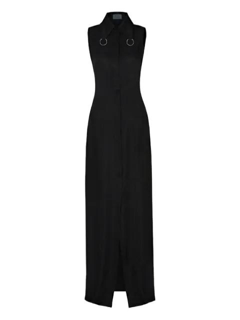 open-back ring shirt dress by VESTIAIRE D'UN OISEAU LIBRE