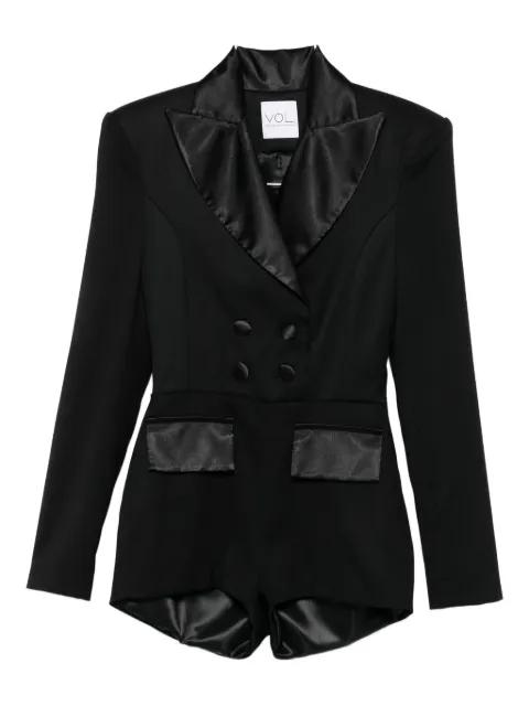 peak-lapel playsuit by VESTIAIRE D'UN OISEAU LIBRE