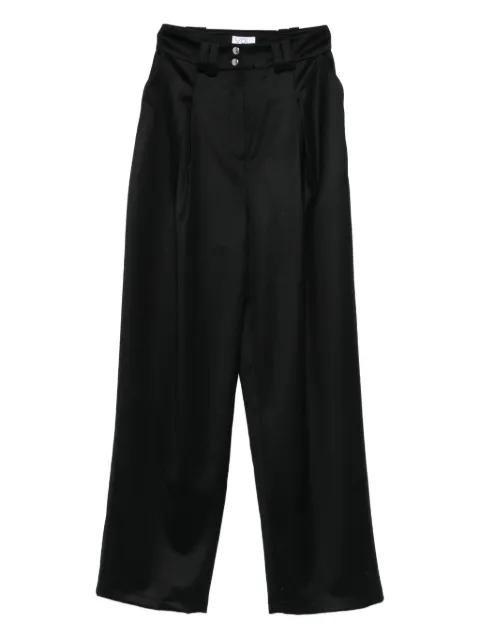 pleated-front press-stud trousers by VESTIAIRE D'UN OISEAU LIBRE