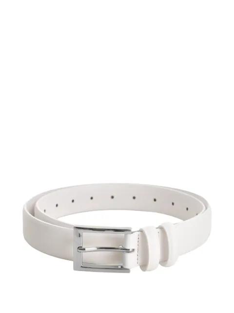 square-buckle leather belt by VESTIAIRE D'UN OISEAU LIBRE