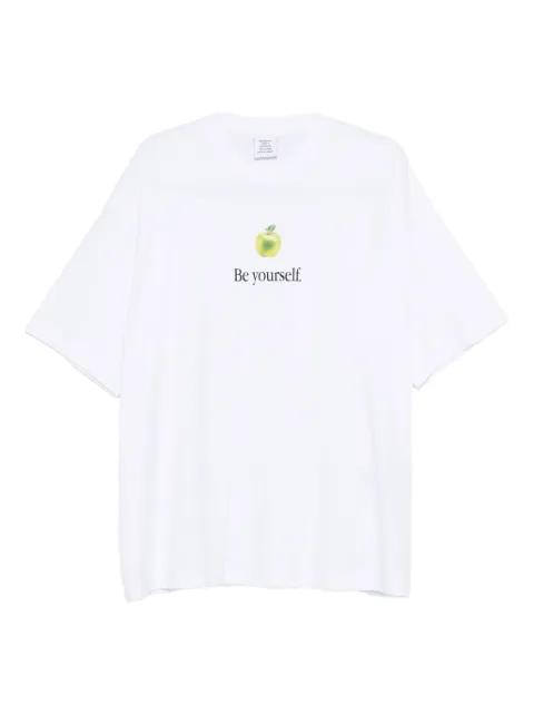 Apple-print T-shirt by VETEMENTS