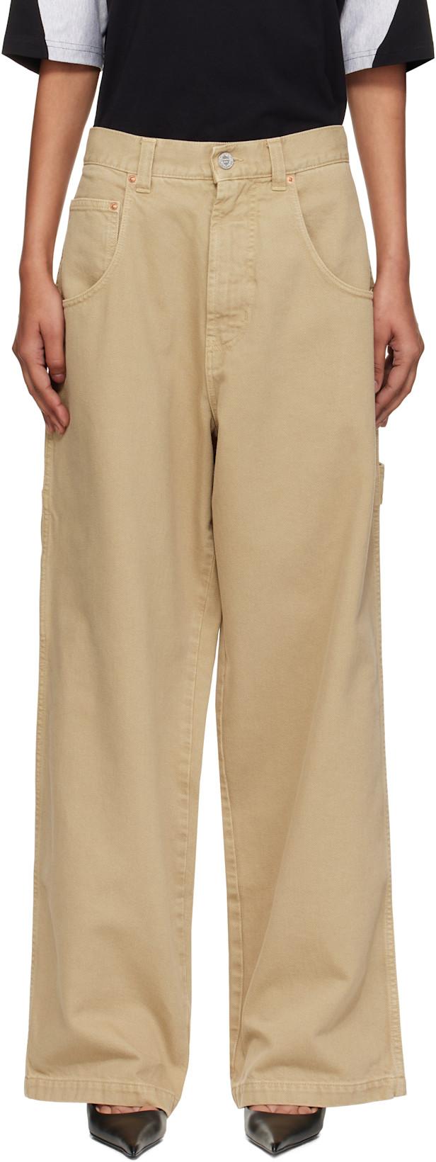 Beige Hip-Hop Jeans by VETEMENTS