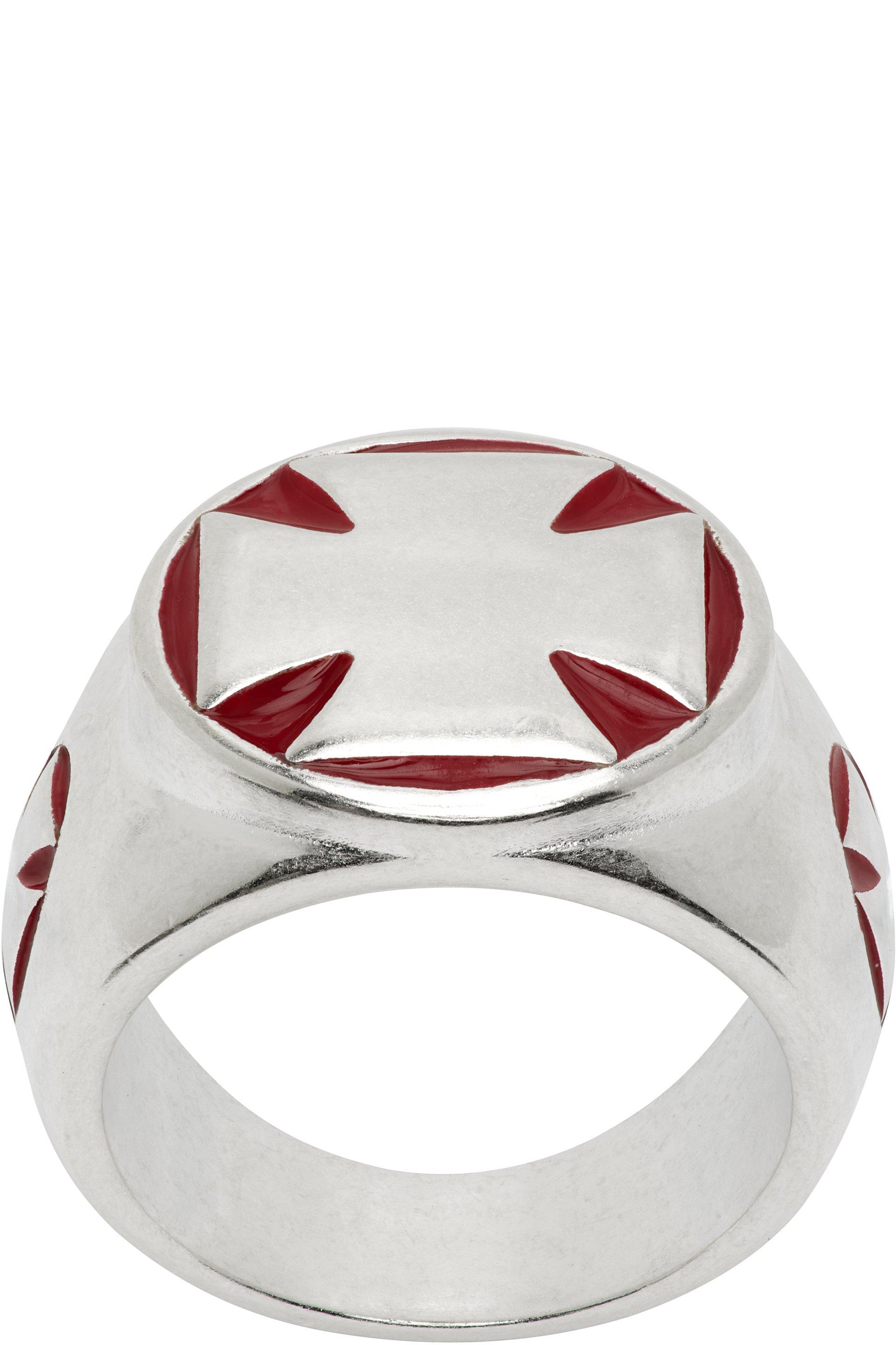 Biker Cross Signet Ring by VETEMENTS