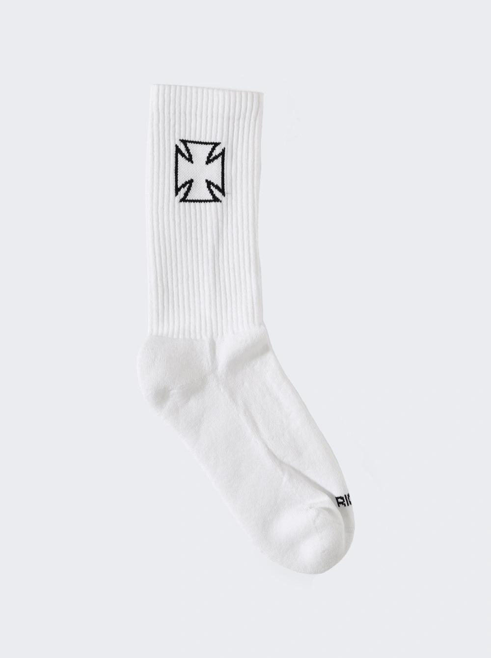Biker Cross Socks White  | The Webster by VETEMENTS