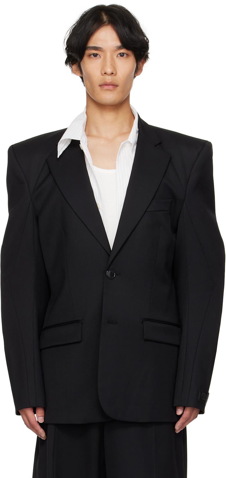 Black Biker Tailored Blazer by VETEMENTS