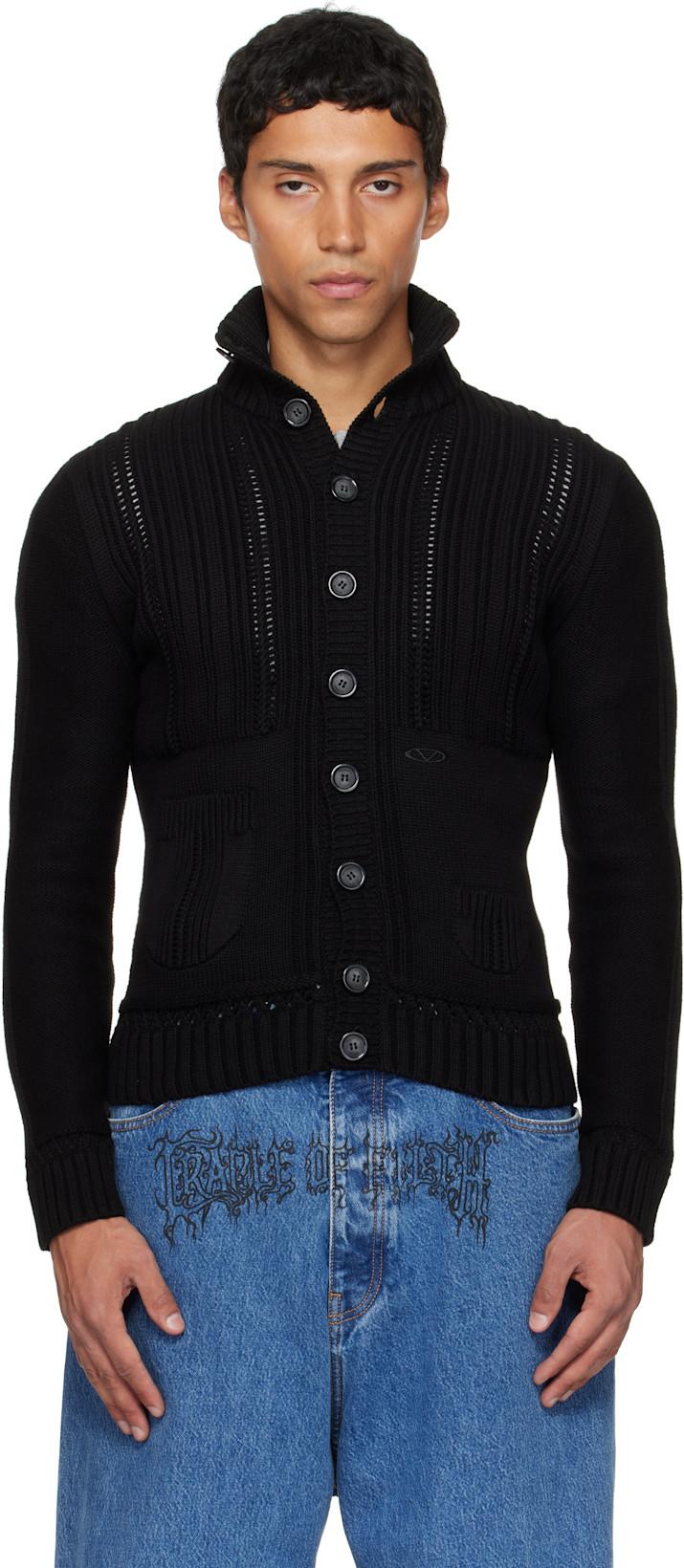 Black Cargo Cardigan by VETEMENTS