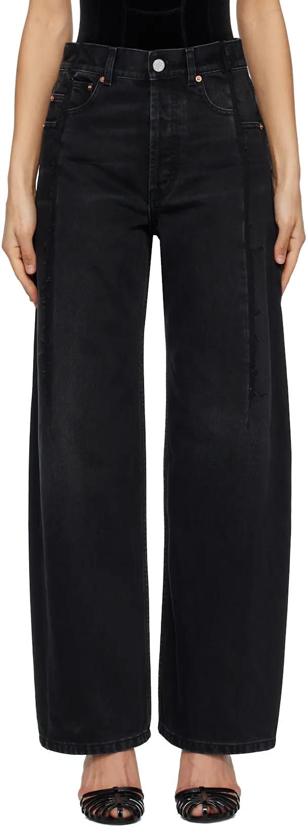 Black Cut Jeans by VETEMENTS
