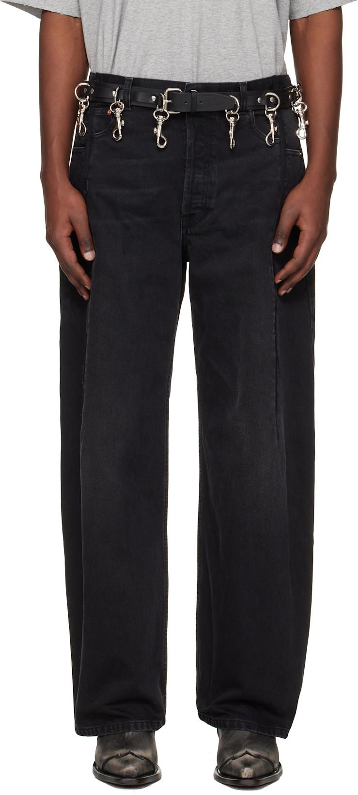 Black Cut Jeans by VETEMENTS